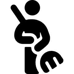 Cleaning Man Icon from Ultimate Bold Set
