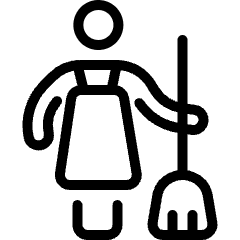 Cleaning Woman 1 Icon from Ultimate Light Set