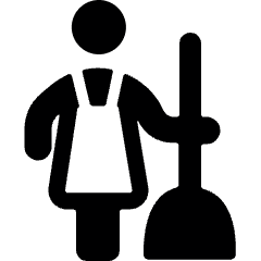 Cleaning Woman 1 Icon from Ultimate Bold Set