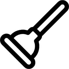 Toilet Cleaning Plunger Icon from Ultimate Regular Set