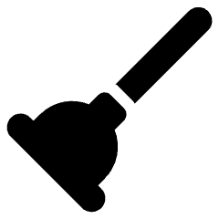 Toilet Cleaning Plunger Icon from Ultimate Bold Set
