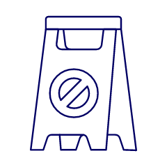 Wet Floor Sign Illustration from UX Line Set