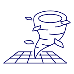 Typhoon Illustration from UX Line Set