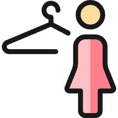 Locker Room Hanger Woman Icon from Ultimate Colors Set