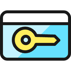 Locker Room Key Icon from Ultimate Colors Set