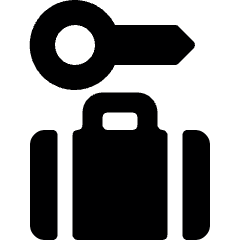 Locker Room Suitcase Key 1 Icon from Ultimate Bold Set