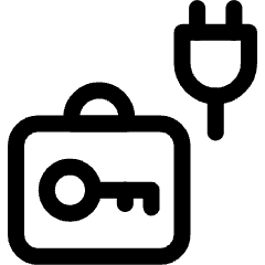 Locker Suitcase Key Charging Icon from Ultimate Regular Set