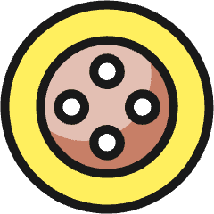 Clothes Design Button Icon from Ultimate Colors Set