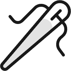 Clothes Design Needle Icon from Ultimate Colors Set