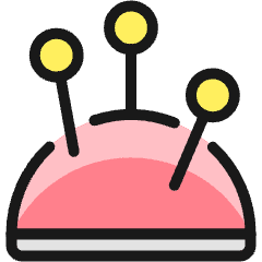 Clothes Design Pin Cushion Icon from Ultimate Colors Set