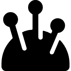 Clothes Design Pin Cushion Icon from Ultimate Bold Set