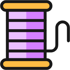 Clothes Design Thread Icon from Ultimate Colors Set