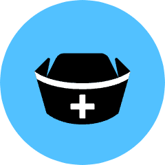 Nurse Hat Icon from Kameleon Pop Set