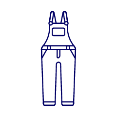 OVERALL Jean Illustration from UX Line Set