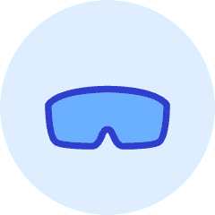 Safety Glasses Icon from Kameleon Duo Set