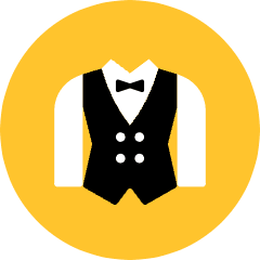 Waiter Suit Icon from Kameleon Pop Set