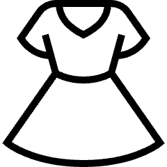 Women's Clothing Icon from Platinum Set