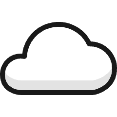 Cloud Icon from Ultimate Colors Set