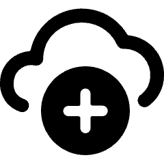 Cloud Add Icon from Ultimate Bold Set