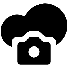 Cloud Camera Icon from Nova Solid Set