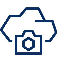 Cloud Camera Data Picture Icon from Cyber Line Set