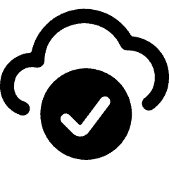 Cloud Check Icon from Ultimate Bold Set