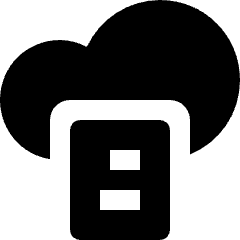 Cloud Document Icon from Nova Solid Set