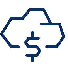 Cloud Dollar Sign Icon from Cyber Line Set