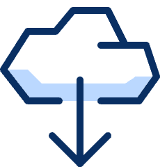 Cloud Download Icon from Cyber Duotone Set
