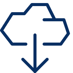 Cloud Download Icon from Cyber Line Set