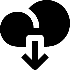Cloud Download Icon from Nova Solid Set