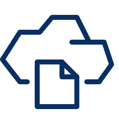 Cloud File Icon from Cyber Line Set