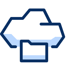 Cloud Folder Icon from Cyber Duotone Set