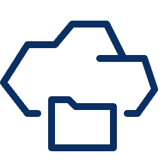 Cloud Folder Icon from Cyber Line Set