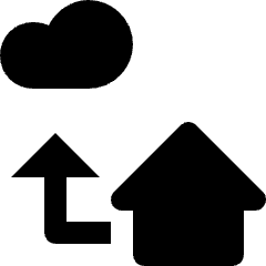 Cloud Home Icon from Nova Solid Set