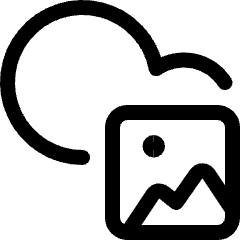 Cloud Image Icon from Ultimate Regular Set