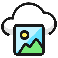Cloud Image Icon from Ultimate Colors Set