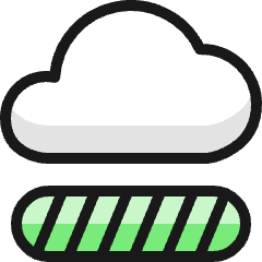 Cloud Loaded Icon from Ultimate Colors Set