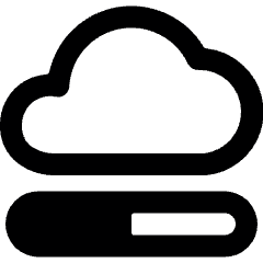 Cloud Loading Icon from Ultimate Bold Set