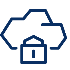 Cloud Lock Encrypt Icon from Cyber Line Set