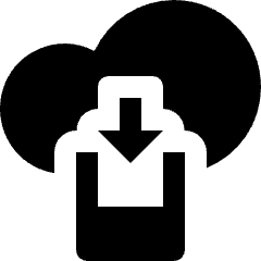 Cloud Mobile Download Icon from Nova Solid Set