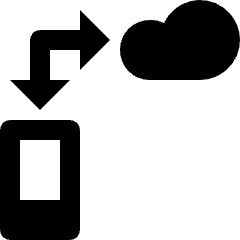 Cloud Mobile Transfer Icon from Nova Solid Set