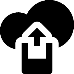 Cloud Mobile Upload Icon from Nova Solid Set