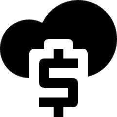 Cloud Money Fund Investment Icon from Nova Solid Set