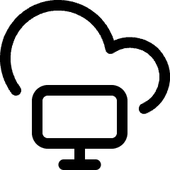 Cloud Monitor Icon from Ultimate Regular Set