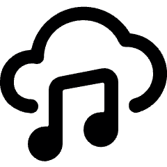 Cloud Music Icon from Ultimate Bold Set