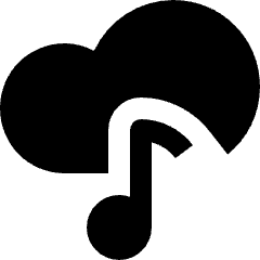 Cloud Music Song Audio Icon from Nova Solid Set