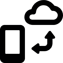 Cloud Phone Exchange Icon from Ultimate Bold Set