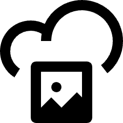 Cloud Photo Image Icon from Nova Line Set