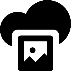 Cloud Photo Image Icon from Nova Solid Set